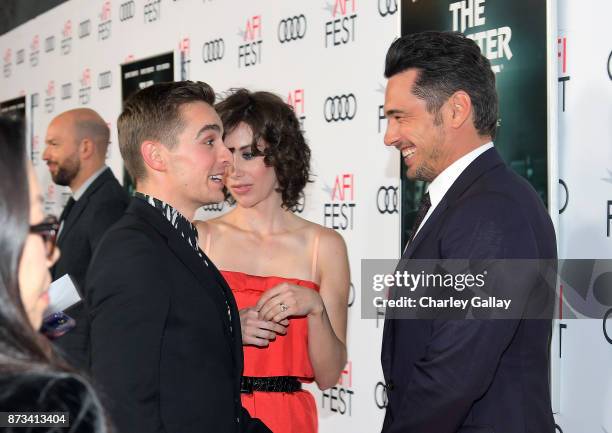Dave Franco, Alison Brie, and James Franco attend 'The Disaster Artist' Presented by Audi at AFI Festival at The Hollywood Roosevelt Hotel on...