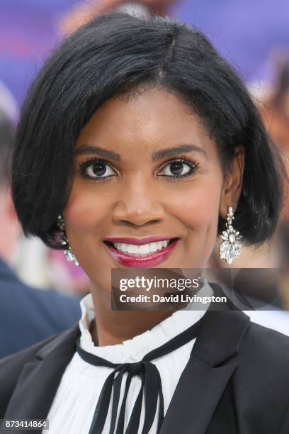 Denise Boutte arrives at the Premiere of Columbia Pictures' "The Star" at the Regency Village Theatre on November 12, 2017 in Westwood, California.