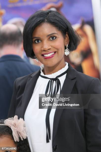 Denise Boutte arrives at the Premiere of Columbia Pictures' "The Star" at the Regency Village Theatre on November 12, 2017 in Westwood, California.