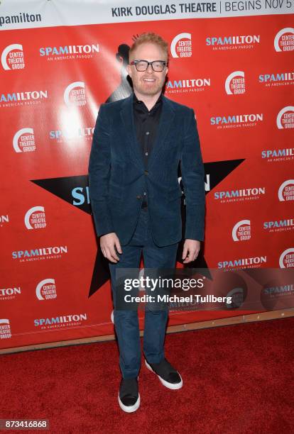 Jesse Tyler Ferguson attends the opening night of "Spamilton" at Kirk Douglas Theatre on November 12, 2017 in Culver City, California.