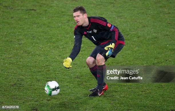 Goalkeeper of Northern Ireland Michael McGovern during the FIFA 2018 World Cup Qualifier Play-Off: Second Leg between Switzerland and Northern...