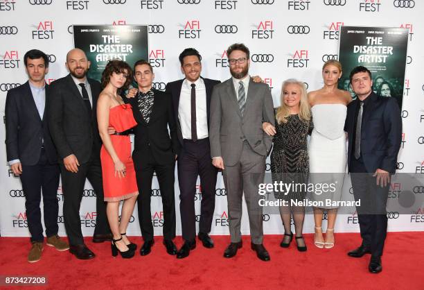 Nathan Fielder, Paul Scheer, Alison Brie, Dave Franco, James Franco, Seth Rogen, Jacki Weaver, Ari Graynor, and Josh Hutcherson attend the screening...