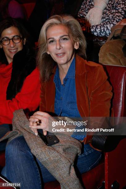 Journalist Anne Fulda attends "Depardieu Chante Barbara" at "Le Cirque D'Hiver" on November 10, 2017 in Paris, France.