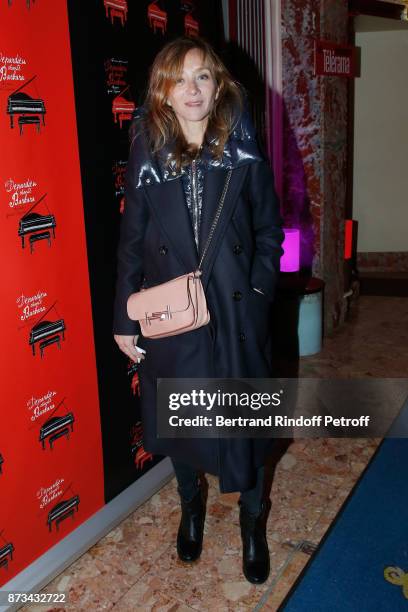Actress Sylvie Testud attends "Depardieu Chante Barbara" at "Le Cirque D'Hiver" on November 12, 2017 in Paris, France.