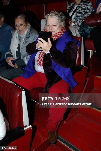 Director Josee Dayan attends "Depardieu Chante Barbara" at "Le Cirque D'Hiver" on November 12, 2017 in Paris, France.