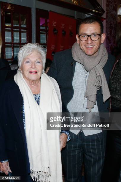 Line Renaud and Dany Boon attend "Depardieu Chante Barbara" at "Le Cirque D'Hiver" on November 12, 2017 in Paris, France.