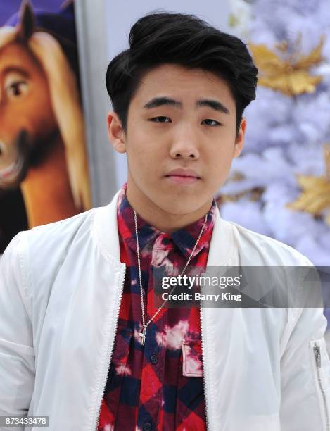 Actor Lance Lim attends the premiere of Columbia Pictures' 'The Star' at Regency Village Theatre on November 12, 2017 in Westwood, California.