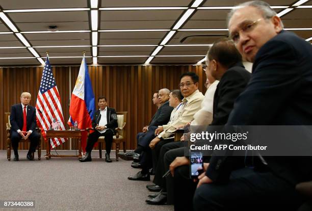 Philippine President Rodrigo Duterte and US President Donald Trump hold a bilateral meeting on the sidelines of the 31st Association of Southeast...