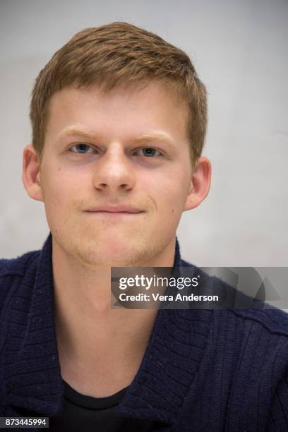 Lucas Hedges at the "Lady Bird" Press Conference at the Four Seasons Hotel on November 9, 2017 in Beverly Hills, California.