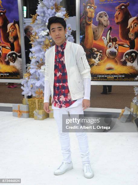 Actor Lance Lim arrives for the Premiere Of Columbia Pictures' "The Star" held at Regency Village Theatre on November 12, 2017 in Westwood,...