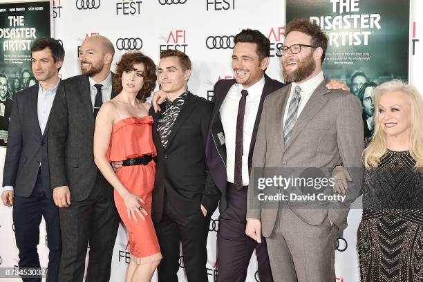 Nathan Fielder, Paul Scheer, Alison Brie, Dave Franco, James Franco, Seth Rogen and Jacki Weaver attend the AFI FEST 2017 Presented By Audi -...