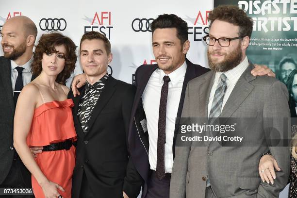 Paul Scheer, Alison Brie, Dave Franco, James Franco and Seth Rogen attend the AFI FEST 2017 Presented By Audi - Screening Of "The Disaster Artist" -...