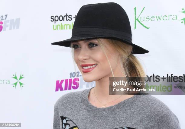 Actress Hayley Erin attends the Kusewera celebrity basketball game at Notre Dame High School on November 12, 2017 in Sherman Oaks, California.