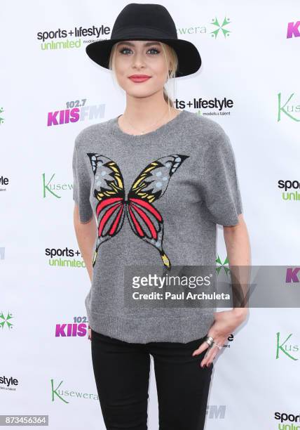 Actress Hayley Erin attends the Kusewera celebrity basketball game at Notre Dame High School on November 12, 2017 in Sherman Oaks, California.
