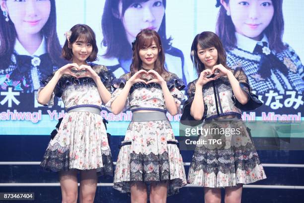 Member Rino Sashihara comes to Taiwan to hold AKB48 Group Fan Meeting in TAIWAN with AKB48 members Yuki Kashiwagi and Minami Minegishi on 11th...