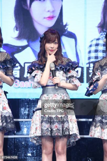 Member Rino Sashihara comes to Taiwan to hold AKB48 Group Fan Meeting in TAIWAN with AKB48 members Yuki Kashiwagi and Minami Minegishi on 11th...