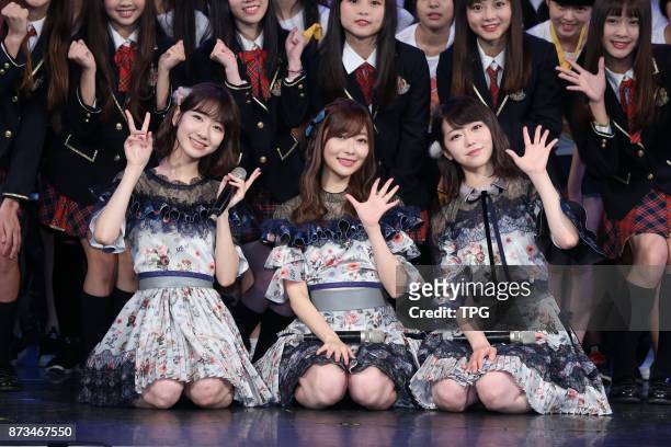 Member Rino Sashihara comes to Taiwan to hold AKB48 Group Fan Meeting in TAIWAN with AKB48 members Yuki Kashiwagi and Minami Minegishi on 11th...