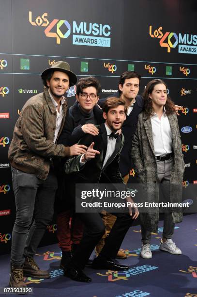 Portugal. The Man music band attends '40 Principales Awards' 2017 on November 10, 2017 in Madrid, Spain.