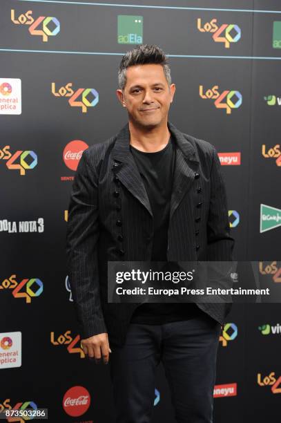 Alejandro Sanz attends '40 Principales Awards' 2017 on November 10, 2017 in Madrid, Spain.