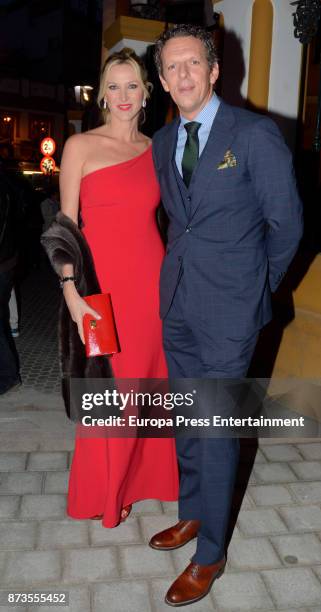 Joaquin Prat and Alejandra Prat attend Yeyes Manzanares and Guillaume Cazelle's wedding at Basilica de La Macarena on November 11, 2017 in Seville,...