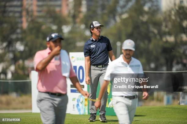 Rodolfo Cazaubon of Mexico on the 10th hole during the third round of the PGA TOUR Latinoamerica 64 Aberto do Brasil at the Olympic Golf Course on...