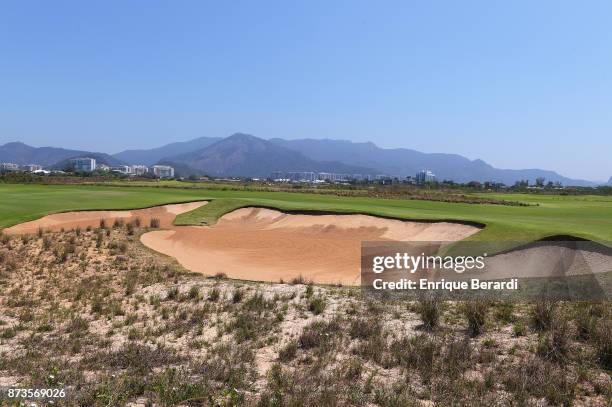 Course scenic of the seventh hole during the third round of the PGA TOUR Latinoamerica 64 Aberto do Brasil at the Olympic Golf Course on October 14,...