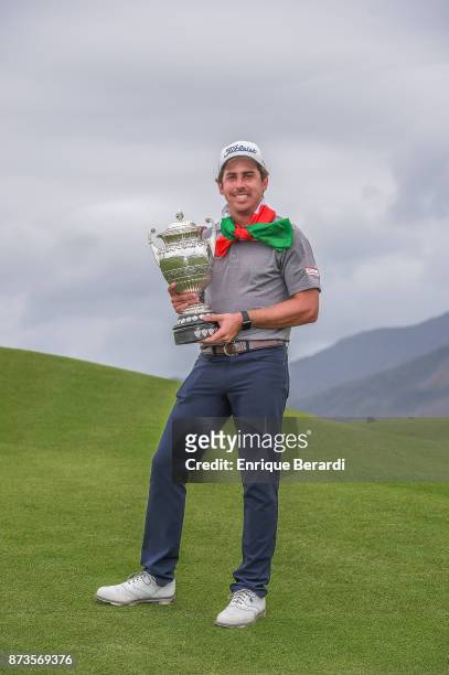 Rodolfo Cazaubon of Mexico during the final round of the PGA TOUR Latinoamerica 64 Aberto do Brasil at the Olympic Golf Course on October 15, 2017 in...