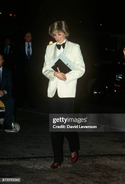 Princess Diana at a Genesis concert at the NEC in Birmingham in February 1984.