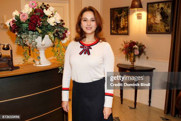 Desiree von Delft during the 'Sturm der Liebe' fan event at Bavaria Studios on November 13, 2017 in Munich, Germany.