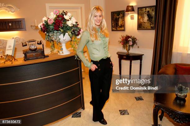 Larissa Marolt during the 'Sturm der Liebe' fan event at Bavaria Studios on November 13, 2017 in Munich, Germany.