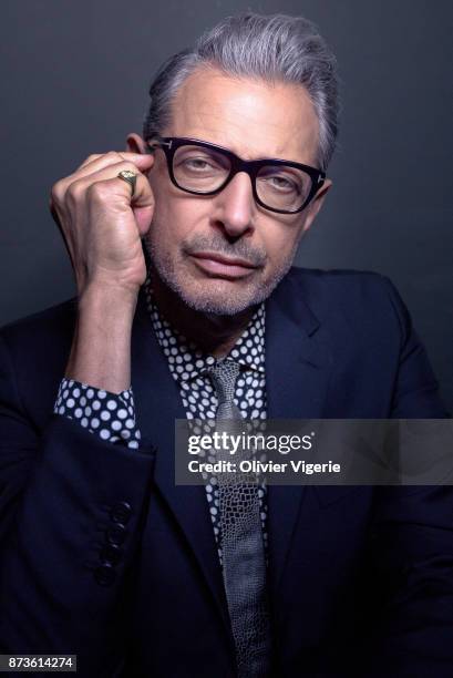 Actor Jeff Goldblum is photographed for Self Assignment, on September 2, 2017 in Deauville, France.