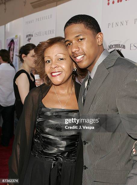 Nick Cannon and mother