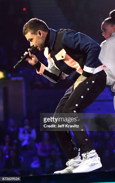 Liam Payne performs on stage during the MTV EMAs 2017 held at The SSE Arena, Wembley on November 12, 2017 in London, England.