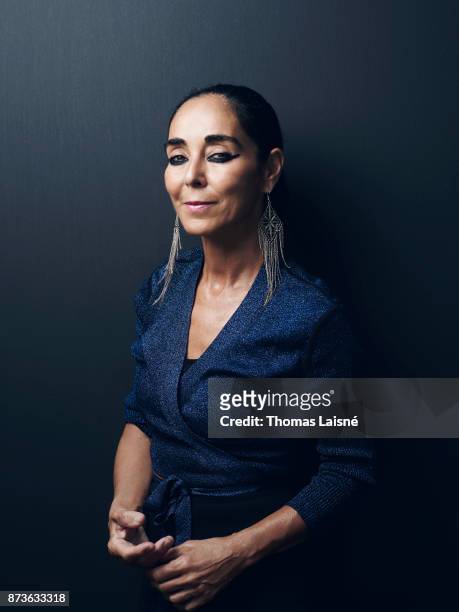 Artist Shirin Neshat is photographed for Self Assignment on September, 2017 in Venice, Italy. .