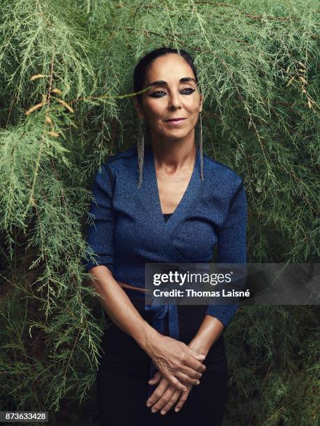 Artist Shirin Neshat is photographed for Self Assignment on September, 2017 in Venice, Italy. .