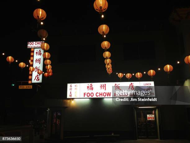 Foo Chow restaurant in Chinatown in Los Angeles, California on December 24, 2014.