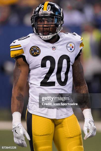 Pittsburgh Steelers safety Robert Golden looks to the sidelines during the NFL game between the Pittsburgh Steelers and Indianapolis Colts on...