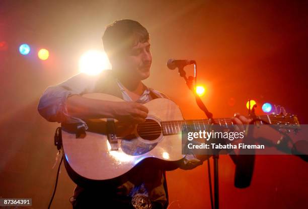 Marcus Mumford of Mumford & Sons performs on stage at The Corn Exchange on day 2 of The Great Escape on May 15, 2009 in Brighton, England.