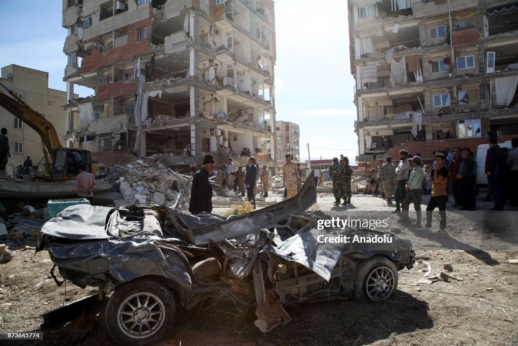 Aftermath of the earthquake that hit Iraq and Iran