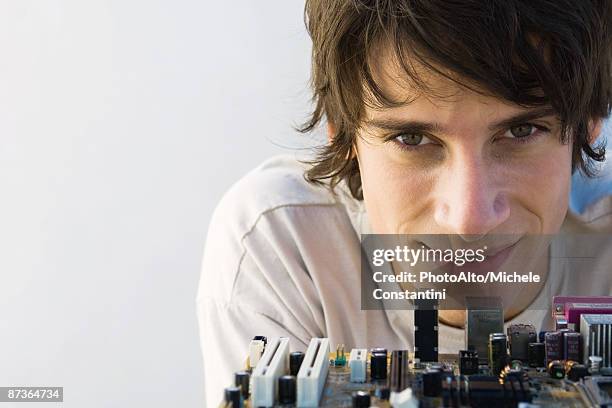 161 Smiling To Camera Over Computer Stock Photos, High-Res Pictures ...