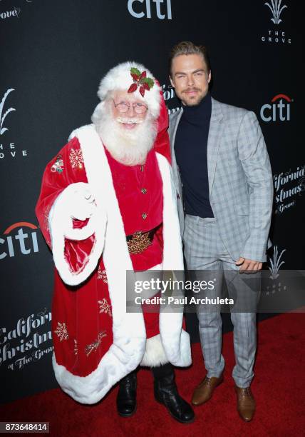 Dancer / TV Personality Derek Hough and attend the California Christmas At The Grove at the Grove on November 12, 2017 in Los Angeles, California.