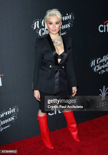 Singer Agnez Mo attends the California Christmas At The Grove at the Grove on November 12, 2017 in Los Angeles, California.