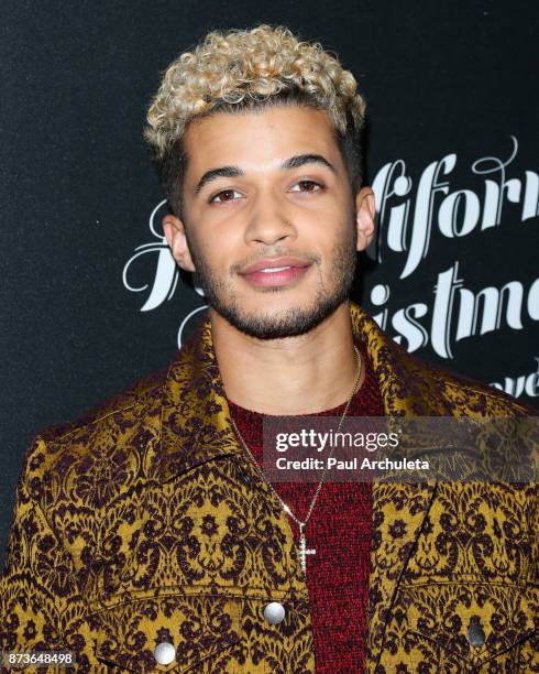 Singer Jordan Fisher attends the California Christmas At The Grove at the Grove on November 12, 2017 in Los Angeles, California.