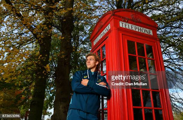 Ned Hanigan of Australia poses for a portrait prior to a training session at the Lensbury Hotel on November 13, 2017 in London, England.