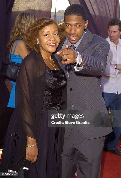 Nick Cannon and mother