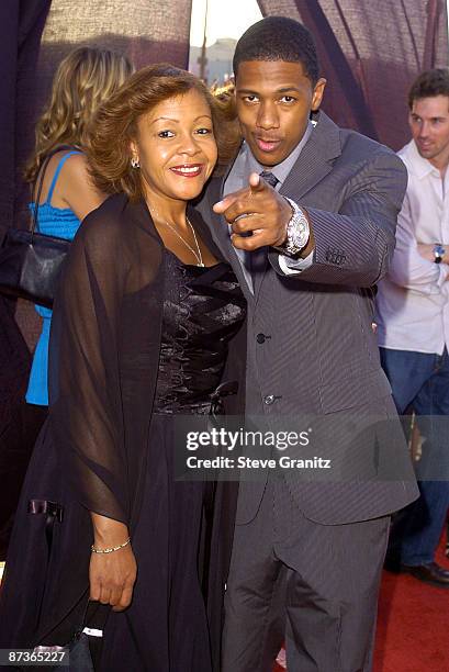 Nick Cannon and mother