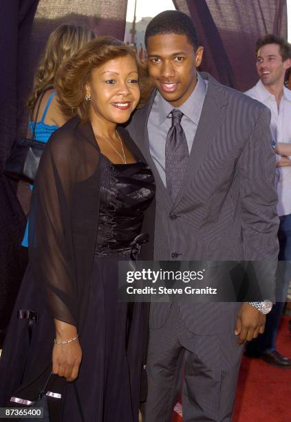 Nick Cannon and mother