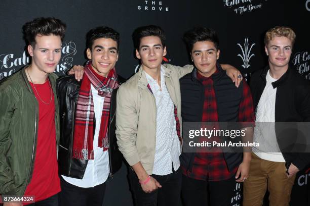 Boy Band "In Real Life" attends the California Christmas At The Grove at the Grove on November 12, 2017 in Los Angeles, California.
