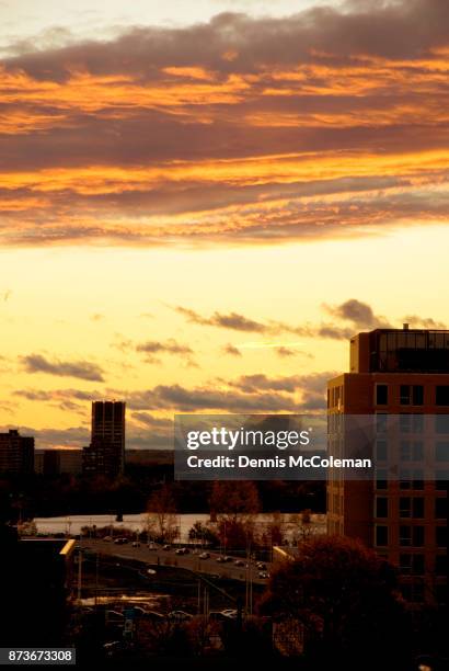 ottawa at sunset - ottawa city stock pictures, royalty-free photos & images