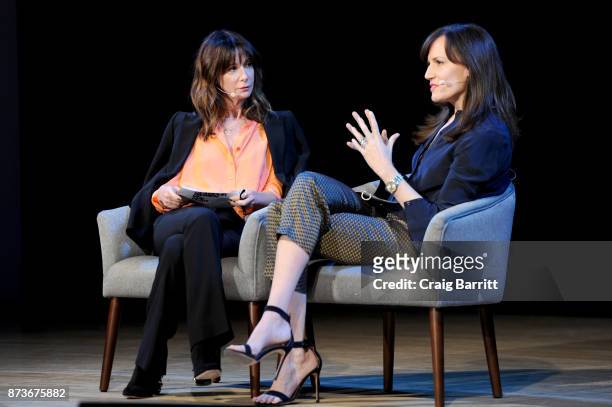 Chairman and CEO of Universal Music Publishing Group Jody Gerson and CEO of Barneys Daniella Vitale speak onstage during Glamour Celebrates 2017...